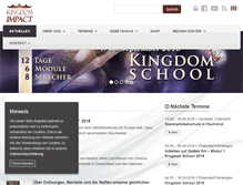 Tablet Screenshot of kingdomimpact.org